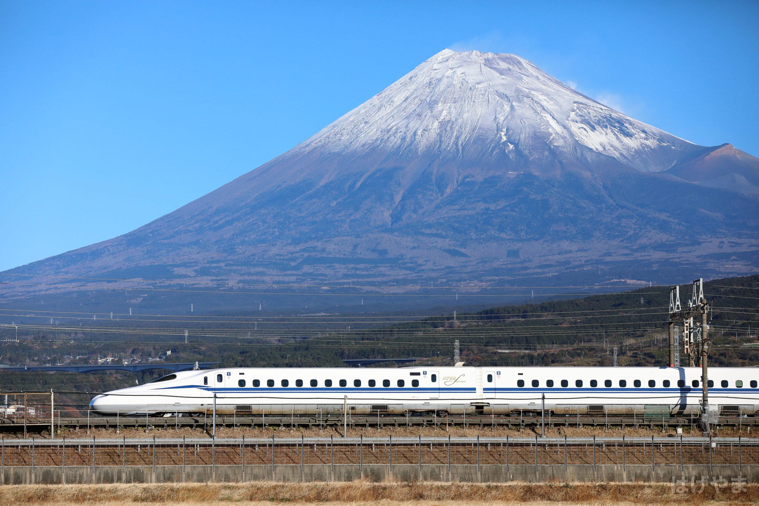 「N700S・J2編成」・三島～新富士・中里地区・富士山